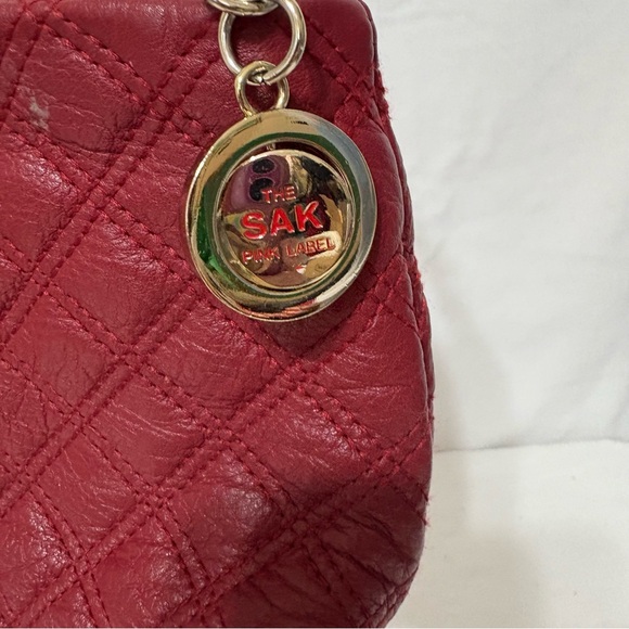 The Sak Pink Label quilted leather shoulder bag with a chain strap - Picture 4 of 11